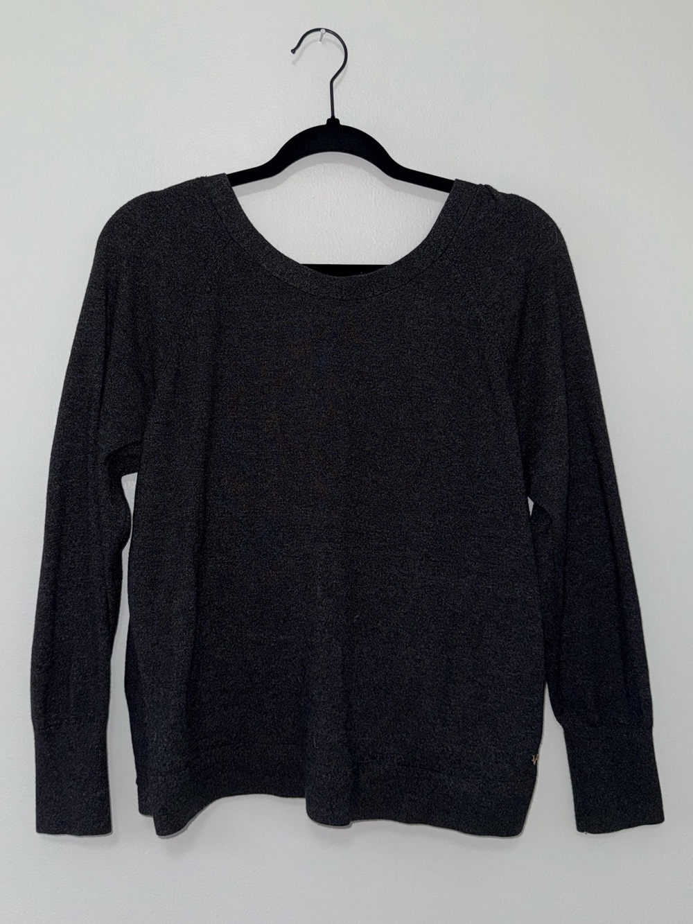 Victoria's Secret Charcoal Gray CrossBack Crewneck